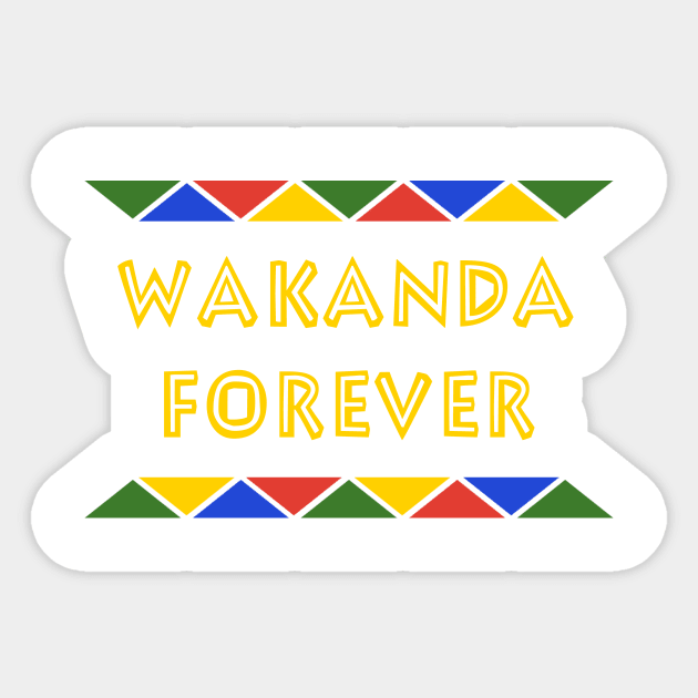 WAKANDA FOREVER Sticker by mangobanana